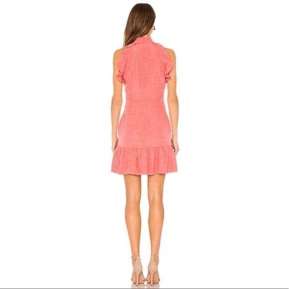 Elliatt Revolve Chord Dress Clementine Cocktail Tea Party Wedding Pink Coral NWT - Picture 6 of 16